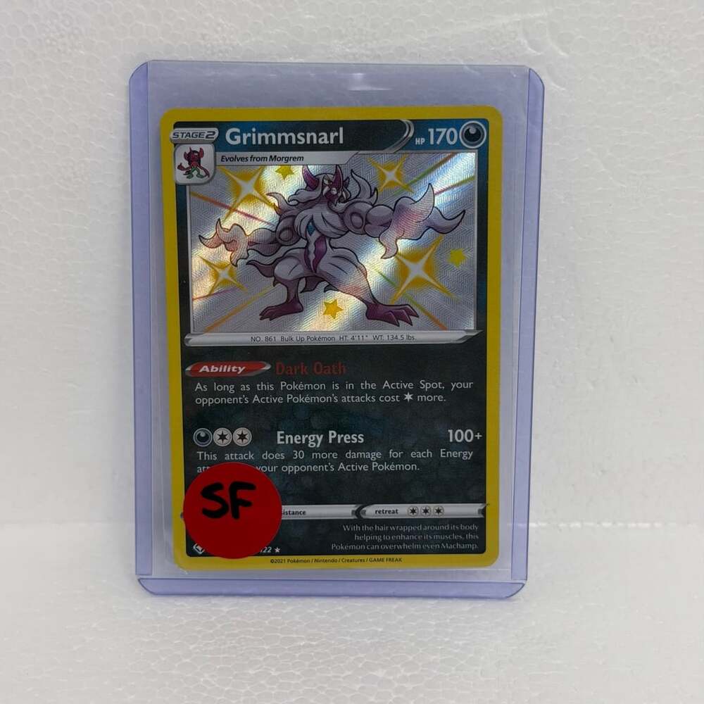 Pokemon Grimmsnarl Shiny Holo Rare SV085/SV122 Shining Fates